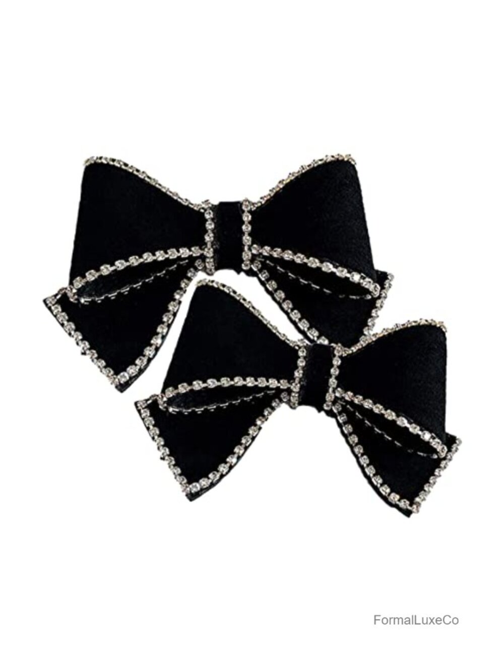 Rhinestone Shoe Clips 3D Bow for Heels Pumps Flats